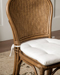 Coussin de Chaise Européen en Lin Haute Performance avec Capitonnage Invisible pour Salle à Manger