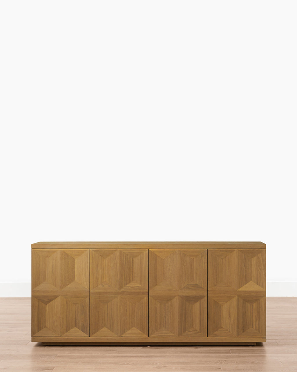 Bahut moderne en bois avec rangements et lignes épurées pour le salon