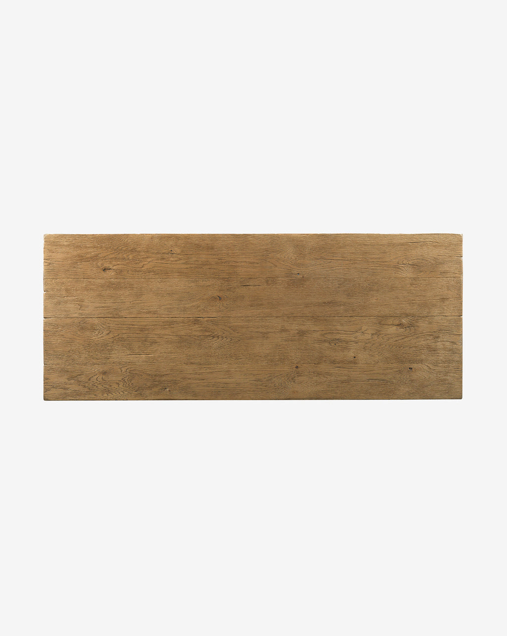 Table basse en chêne rustique avec finition naturelle et design discret pour salon
