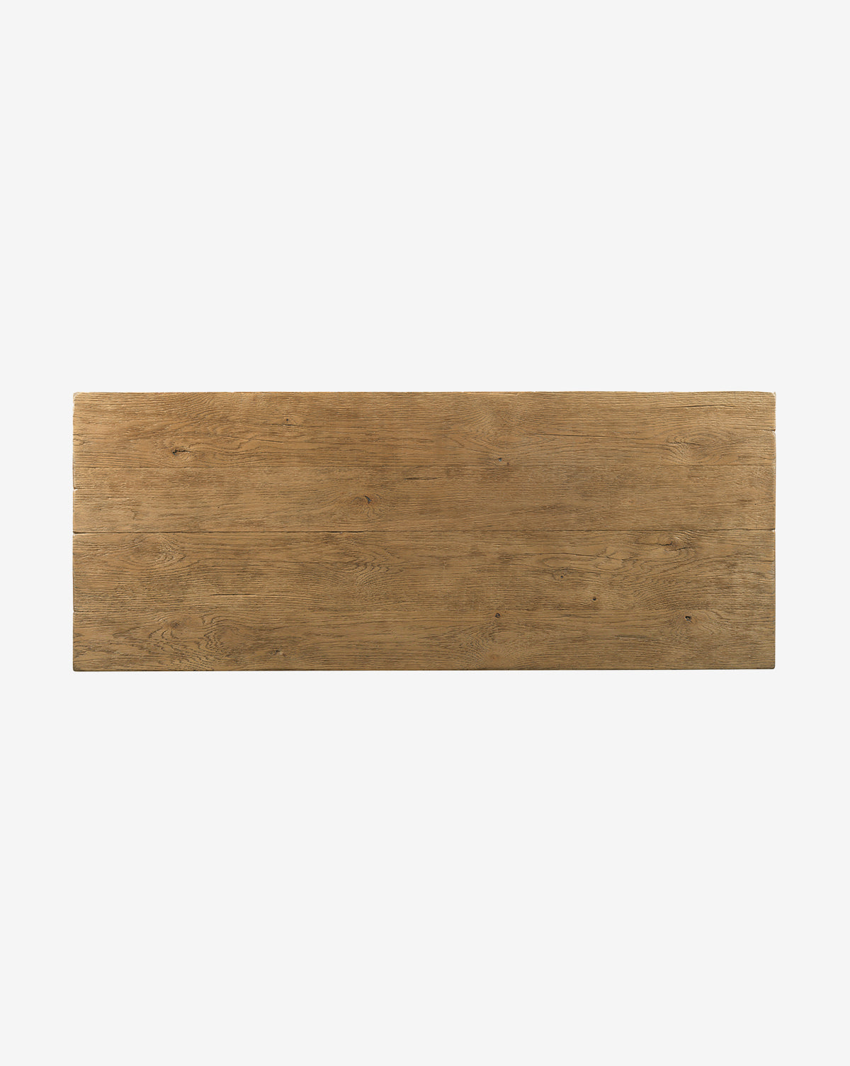 Table basse en chêne rustique avec finition naturelle et design discret pour salon