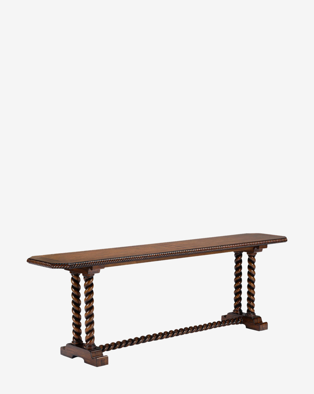 Console moderne en bois aux lignes épurées pour salon