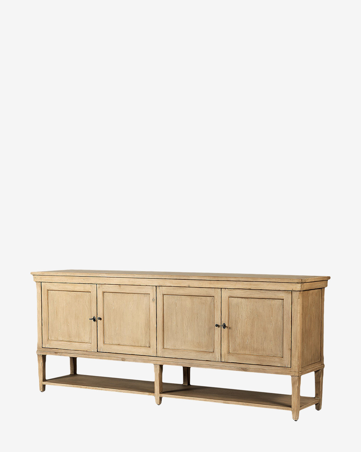 Buffet moderne en bois avec design minimaliste et rangements pour salon