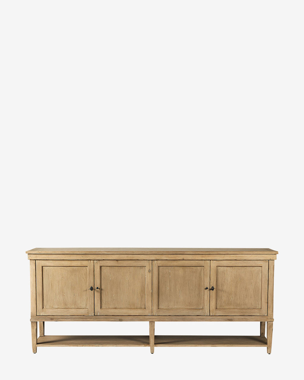 Buffet moderne en bois avec design minimaliste et rangements pour salon