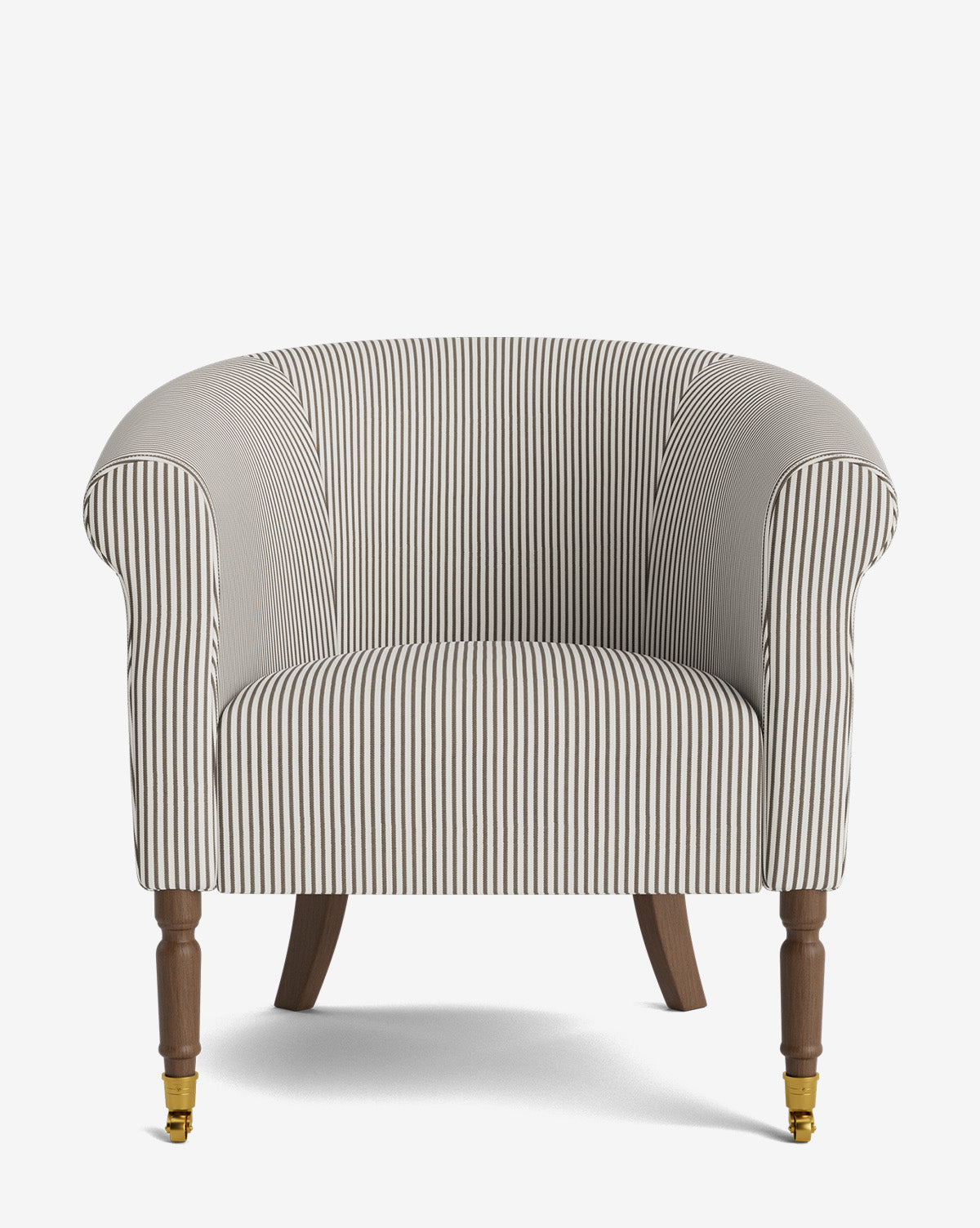 Fauteuil de salon capitonné traditionnel avec éléments incurvés et tissu de créateur pour le salon