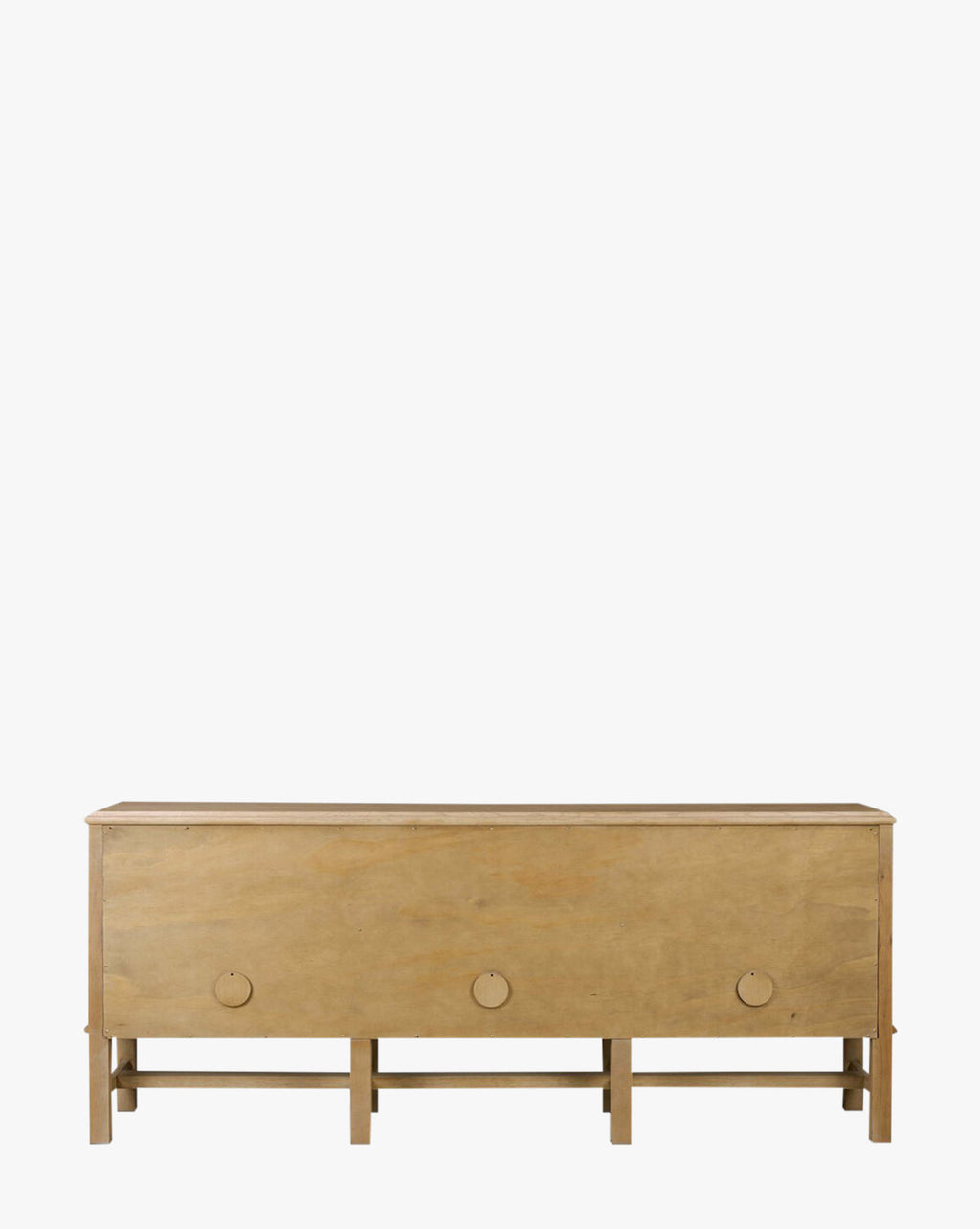 Buffet moderne en bois avec lignes épurées et grand rangement pour salon
