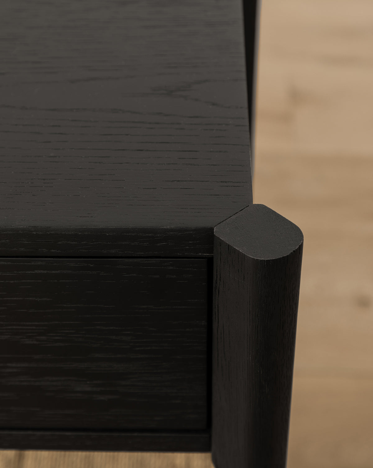 Console moderne en bois avec 2 tiroirs de rangement pour le salon
