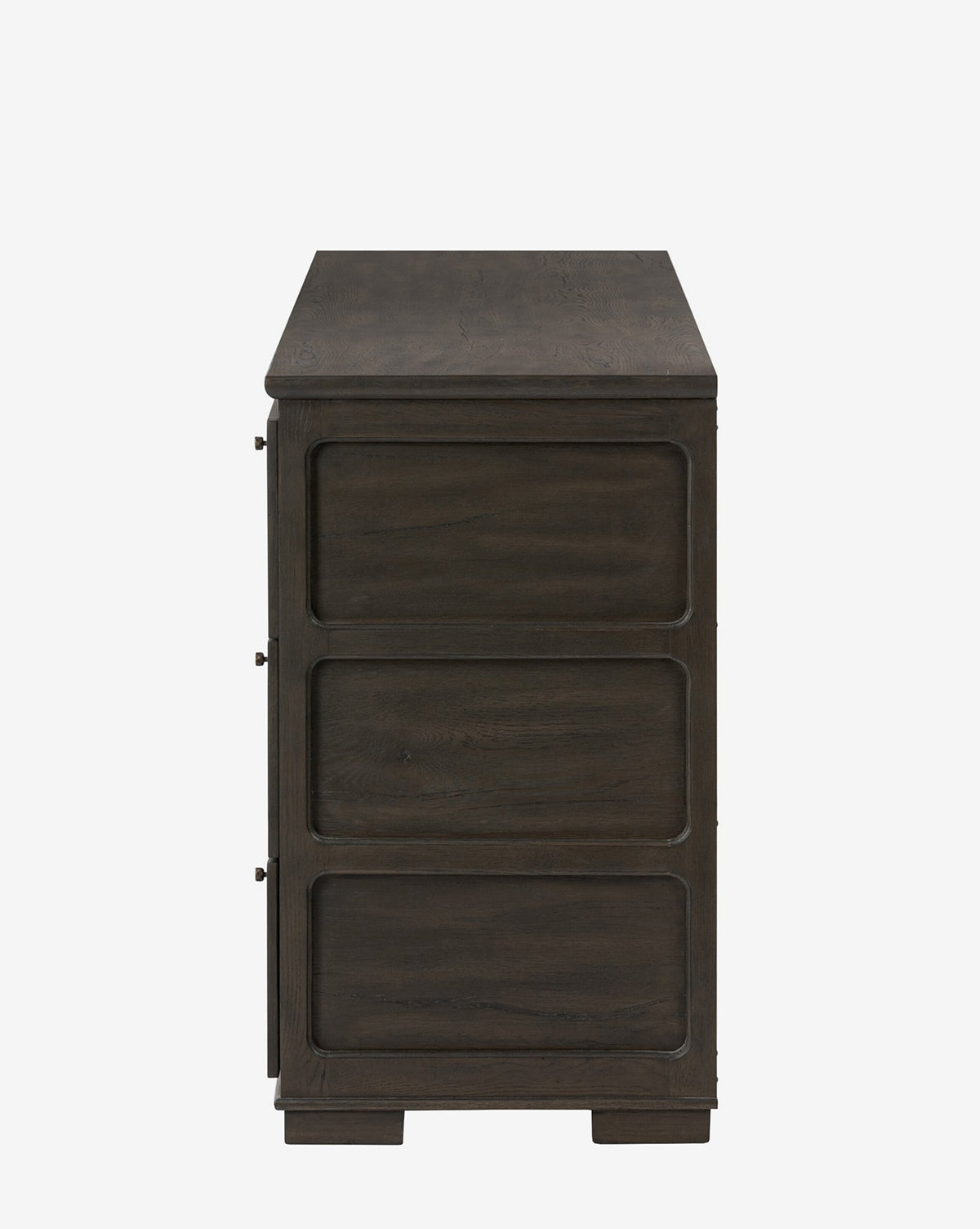 Bahut en chêne moderne avec finition chaleureuse et grand espace de rangement pour le salon