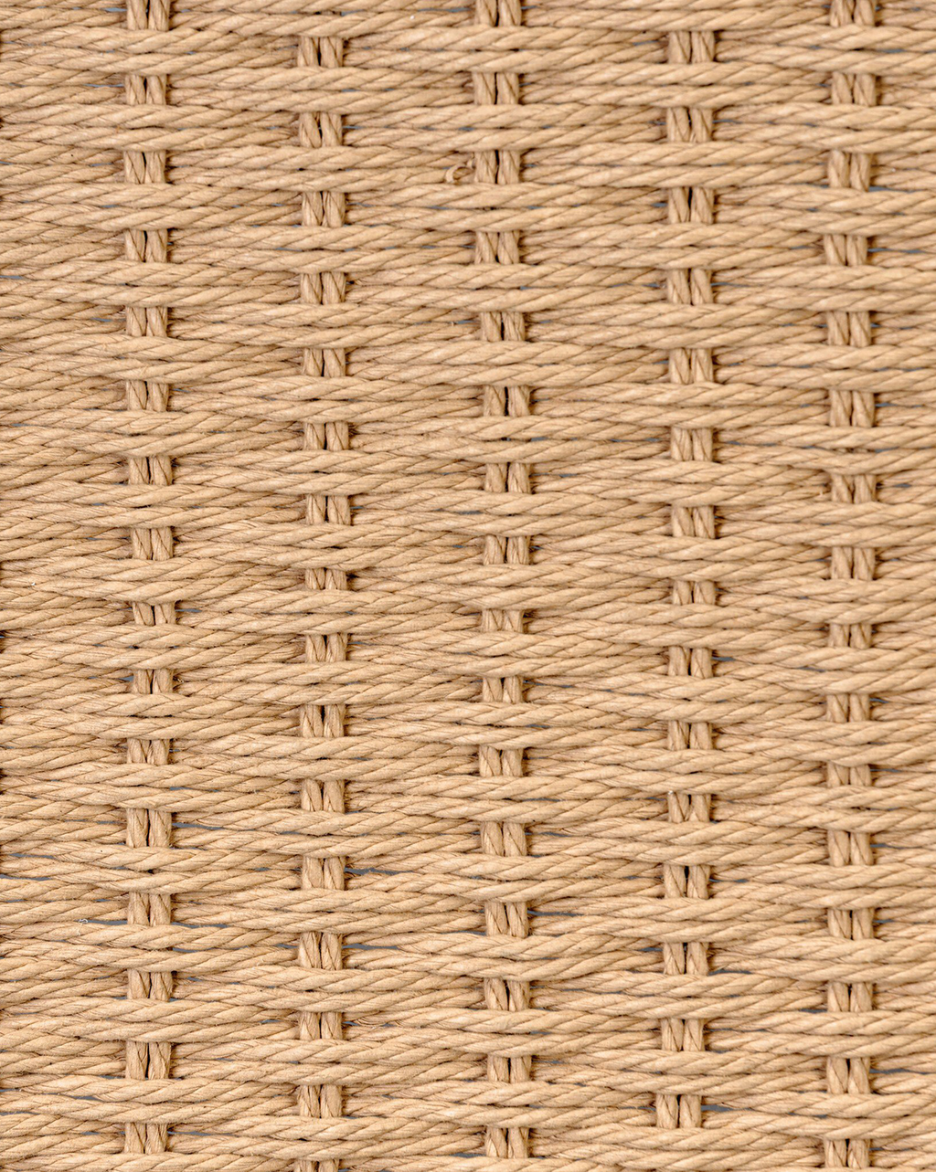 Table basse en verre organique et chêne avec étagère en jute tressée à la main pour salon