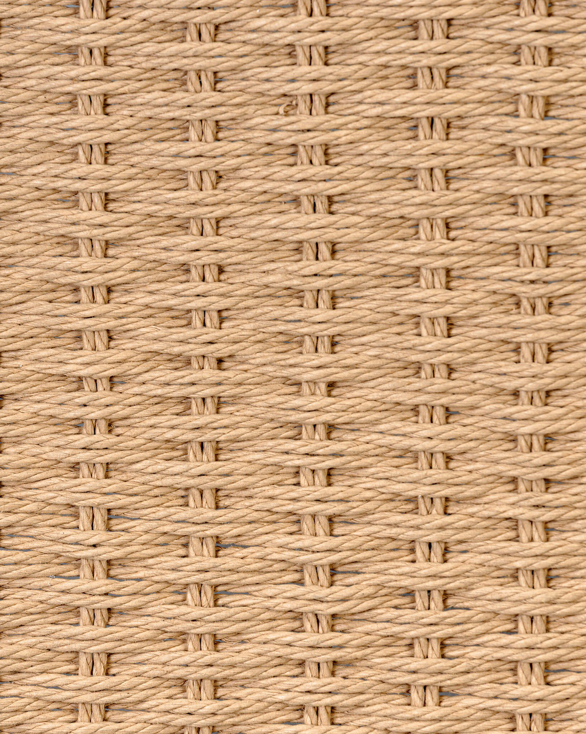 Table basse en verre organique et chêne avec étagère en jute tressée à la main pour salon
