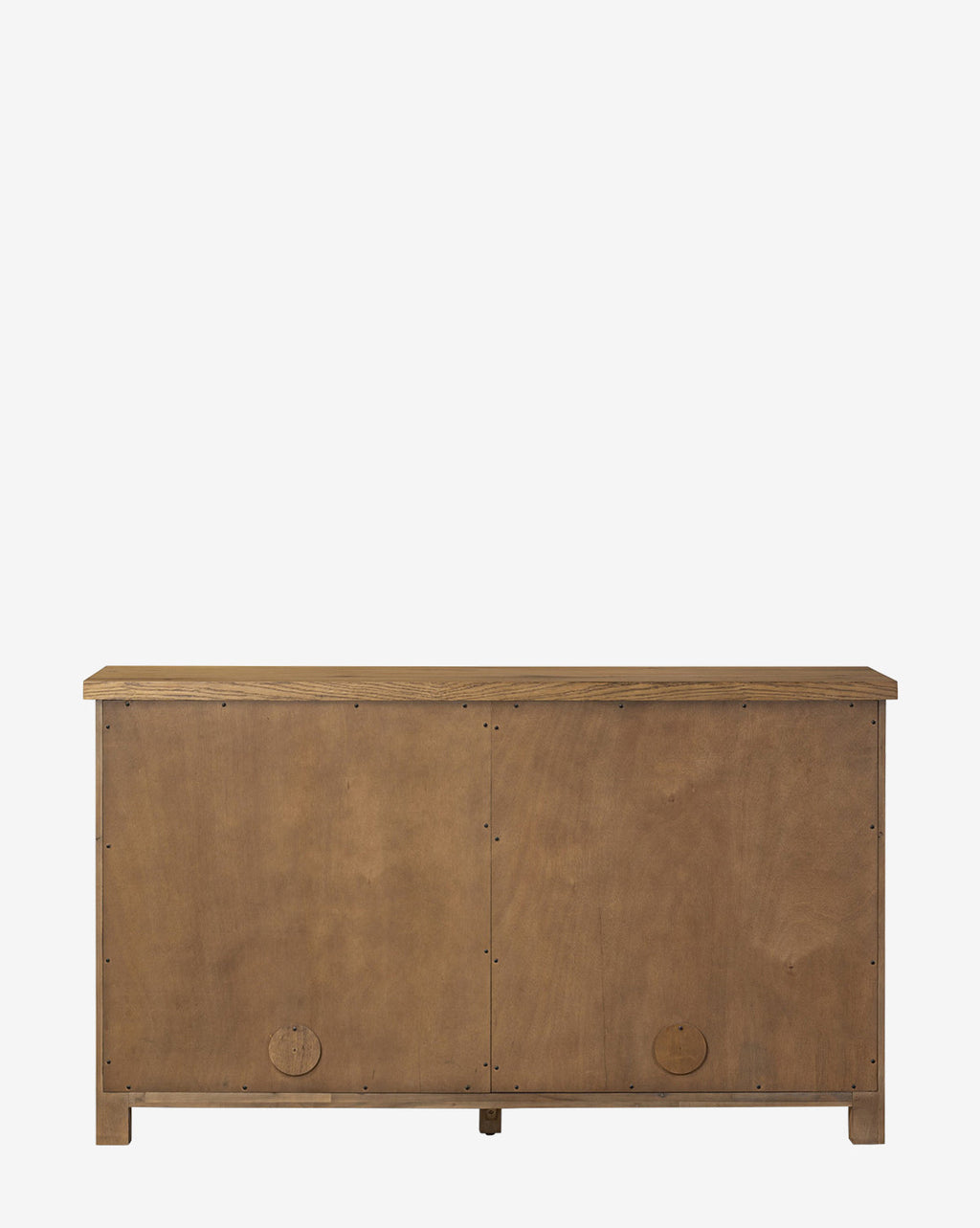 Buffet moderne en chêne aux tons chauds avec rangement pour le salon
