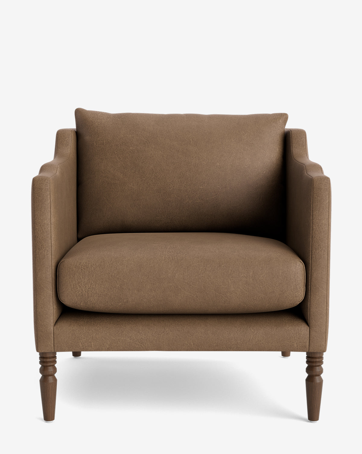 Fauteuil de salon capitonné traditionnel avec pieds tournés et accoudoirs originaux pour le salon