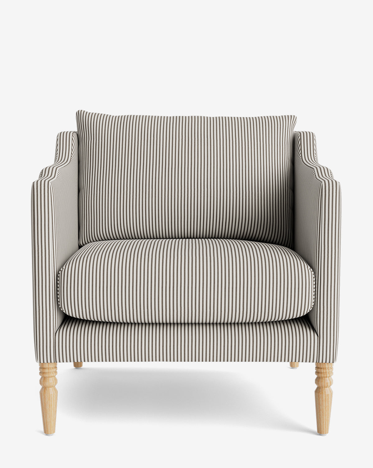 Fauteuil de salon capitonné traditionnel avec pieds tournés et accoudoirs originaux pour le salon