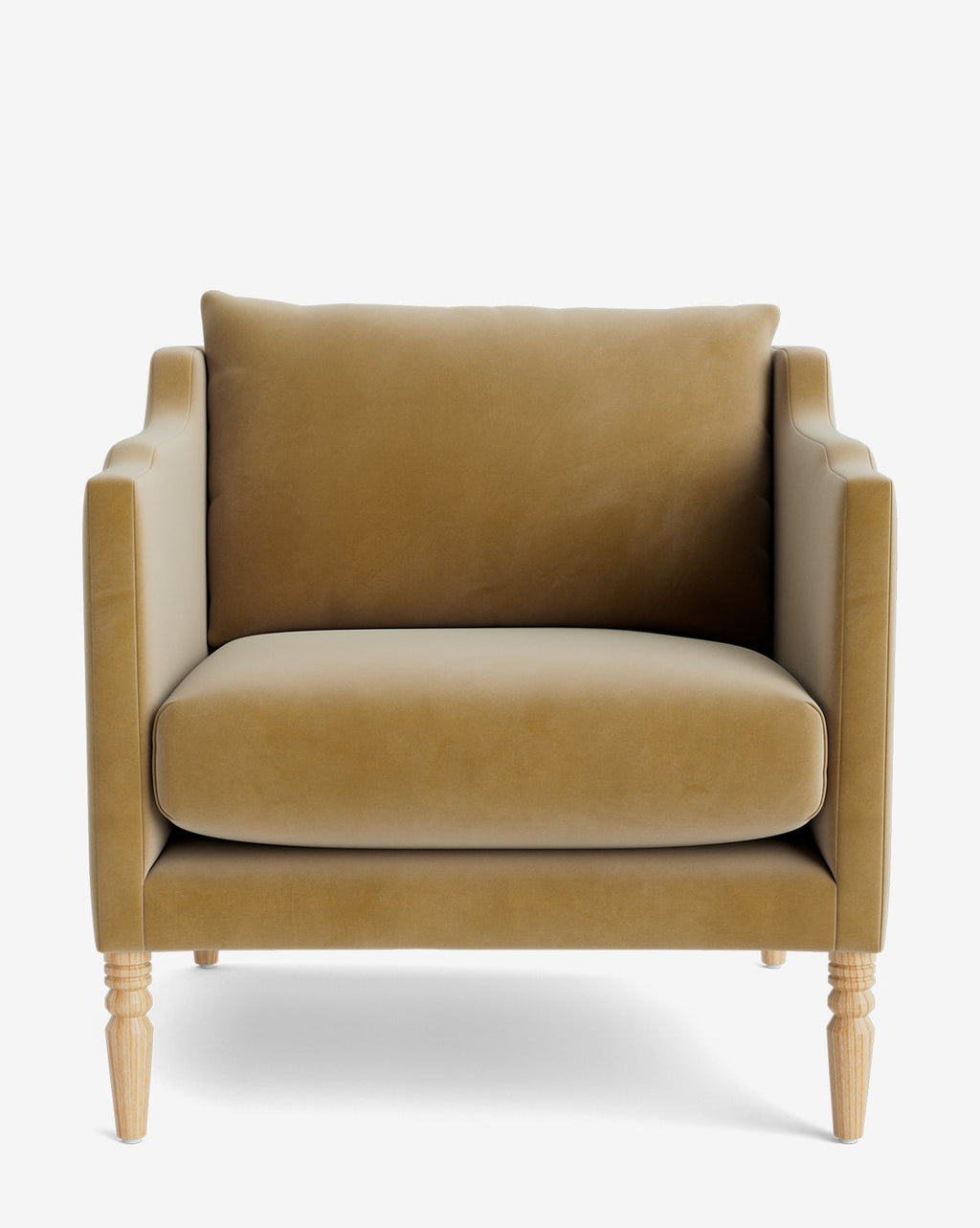 Fauteuil de salon capitonné traditionnel avec pieds tournés et accoudoirs originaux pour le salon