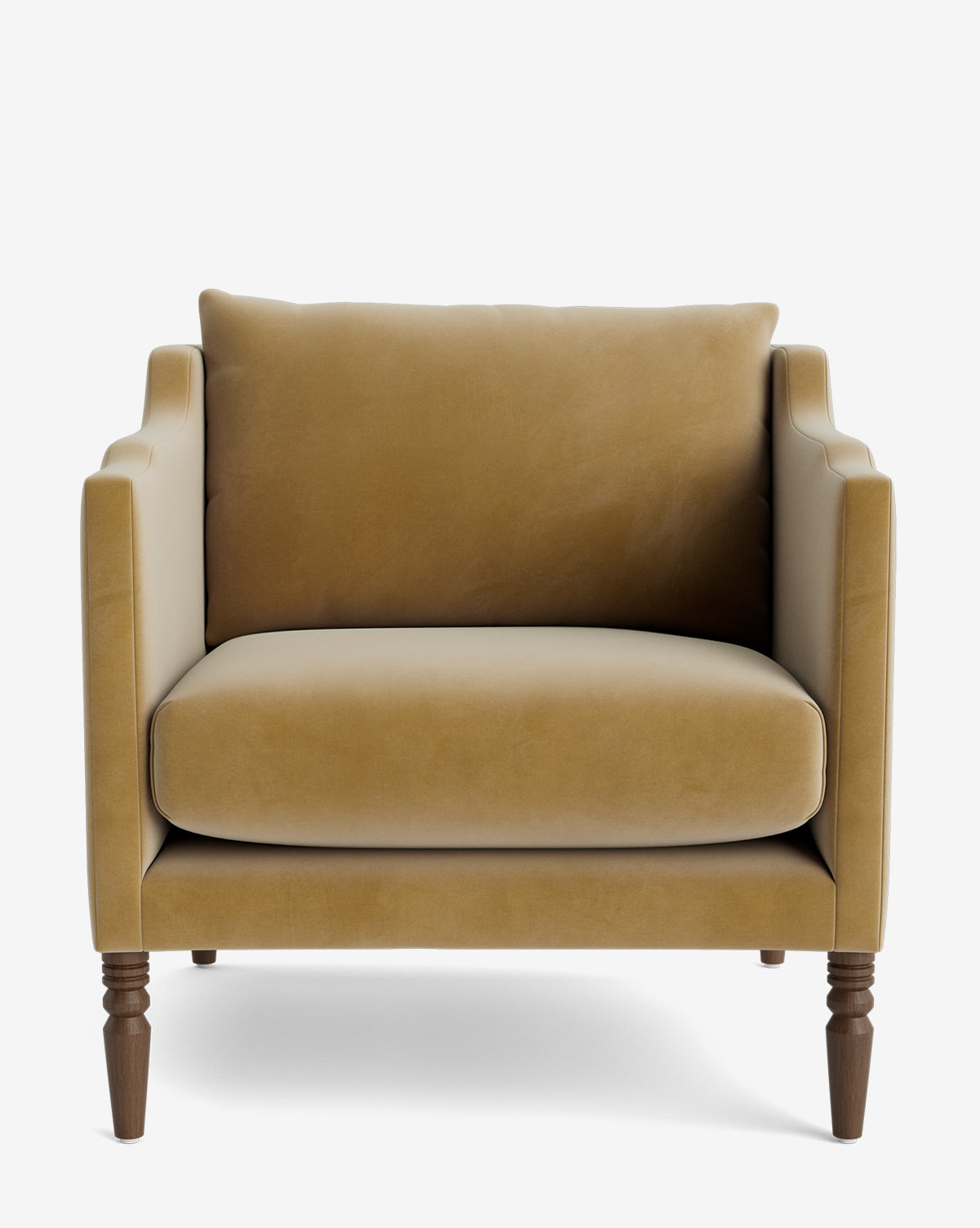 Fauteuil de salon capitonné traditionnel avec pieds tournés et accoudoirs originaux pour le salon