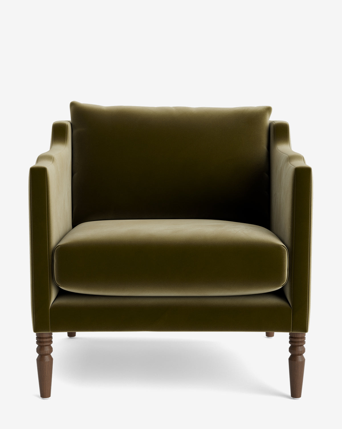 Fauteuil de salon capitonné traditionnel avec pieds tournés et accoudoirs originaux pour le salon