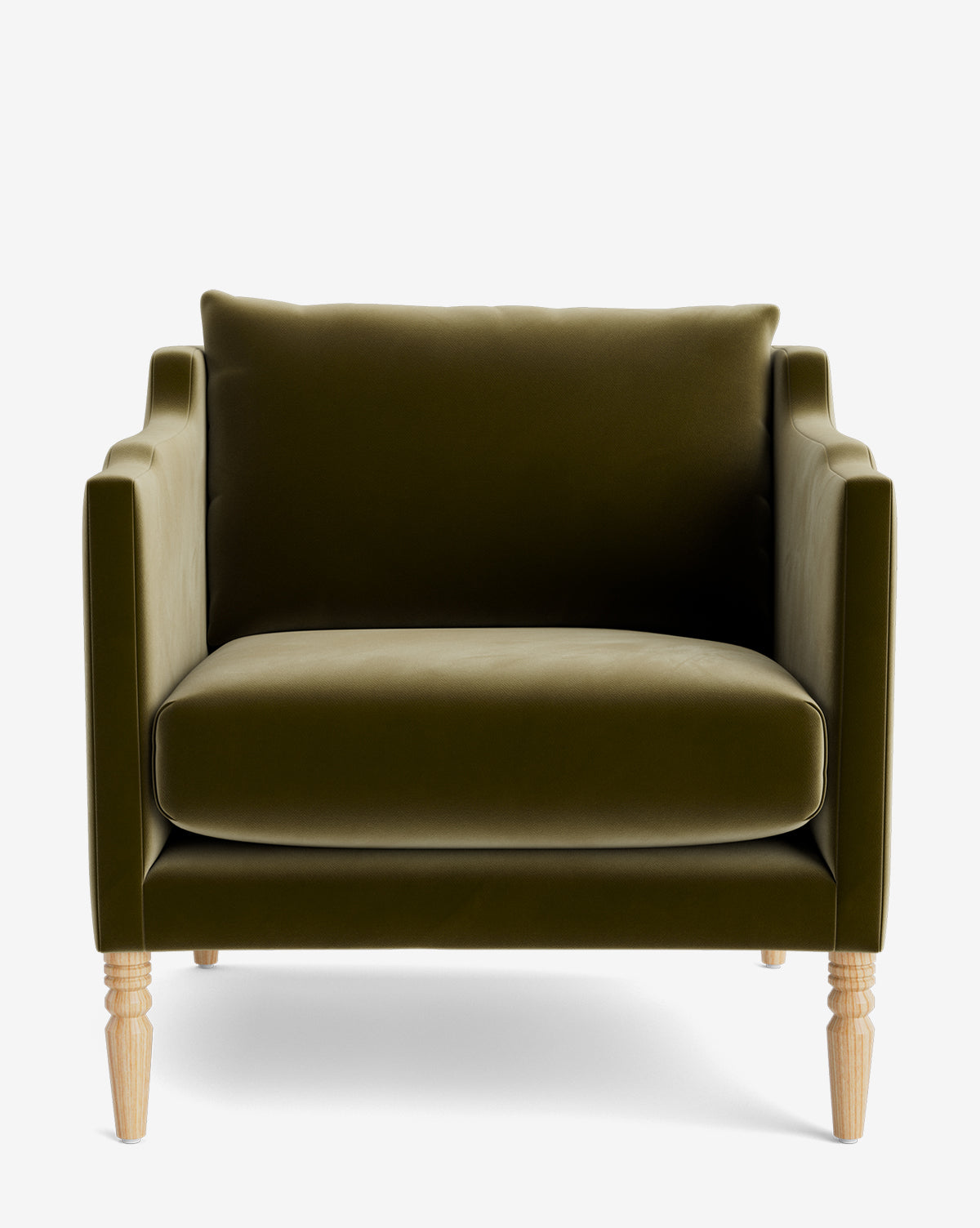 Fauteuil de salon capitonné traditionnel avec pieds tournés et accoudoirs originaux pour le salon