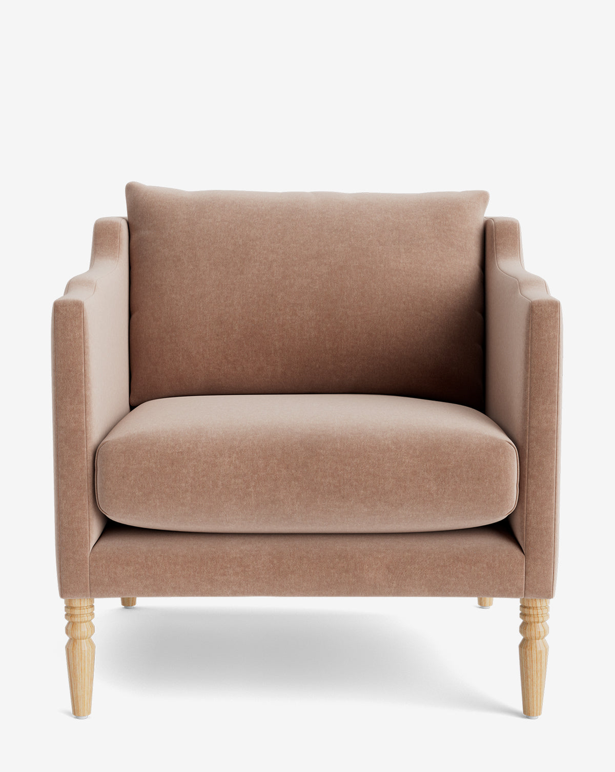 Fauteuil de salon capitonné traditionnel avec pieds tournés et accoudoirs originaux pour le salon