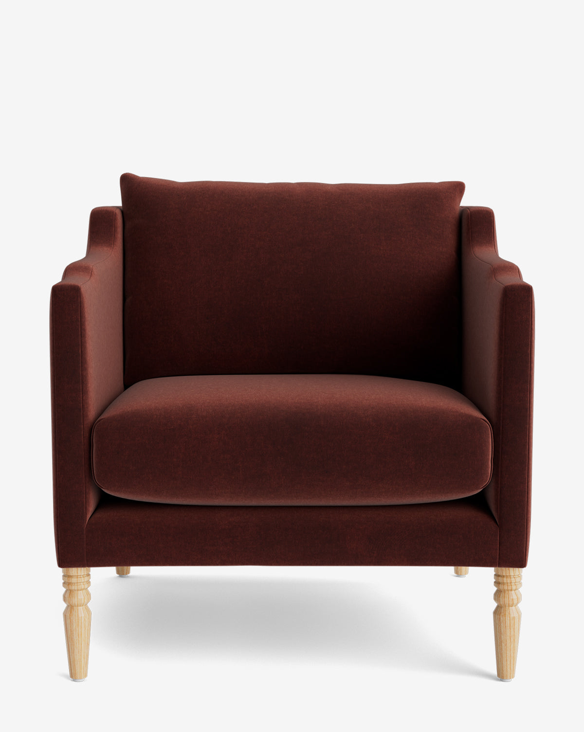 Fauteuil de salon capitonné traditionnel avec pieds tournés et accoudoirs originaux pour le salon