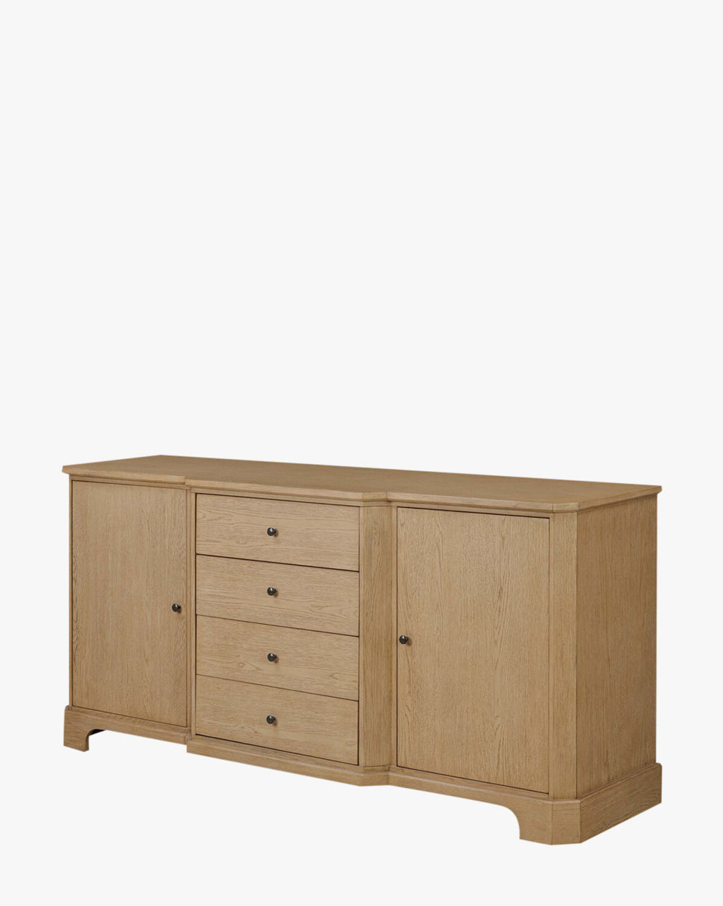 Buffet en bois traditionnel au design classique avec rangement pour salon