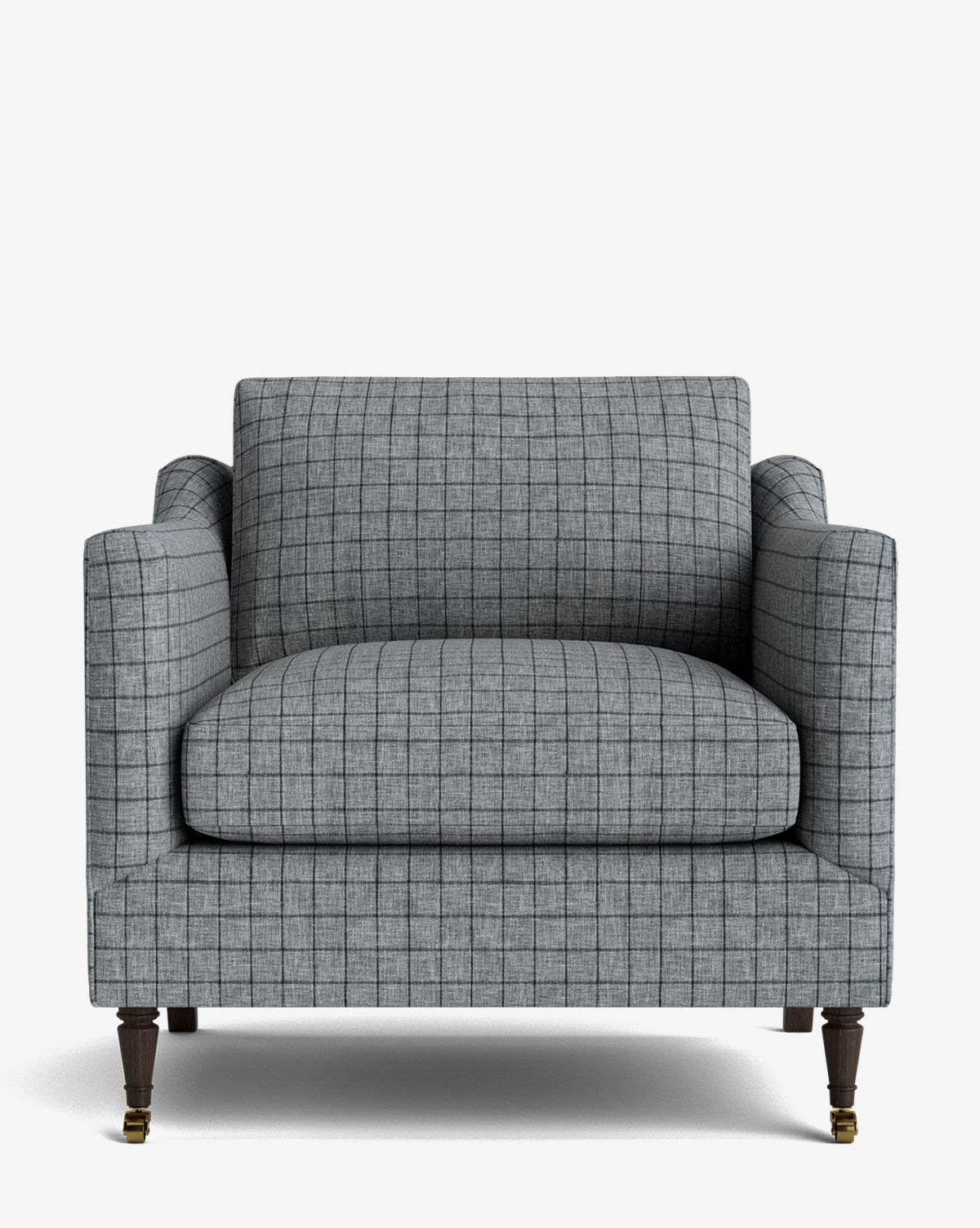 Fauteuil de salon classique capitonné avec rembourrage profond et silhouette ajustée pour le salon
