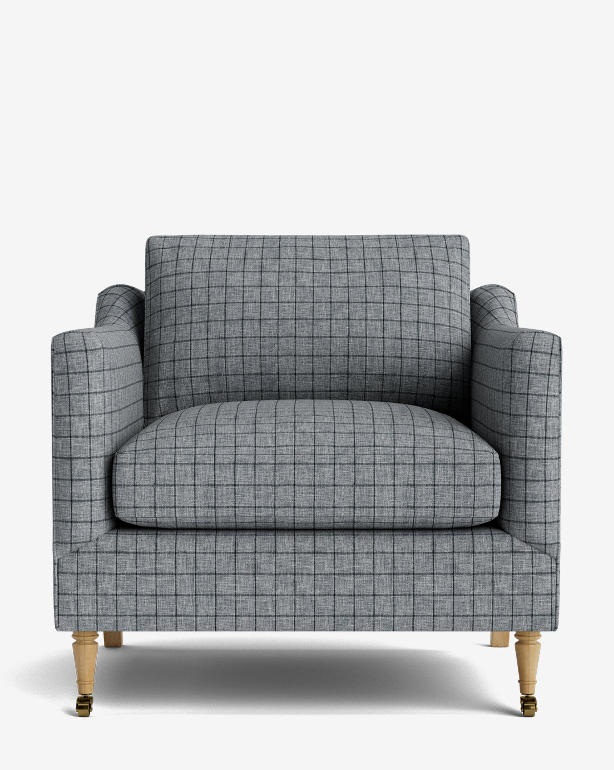 Fauteuil de salon classique capitonné avec rembourrage profond et silhouette ajustée pour le salon