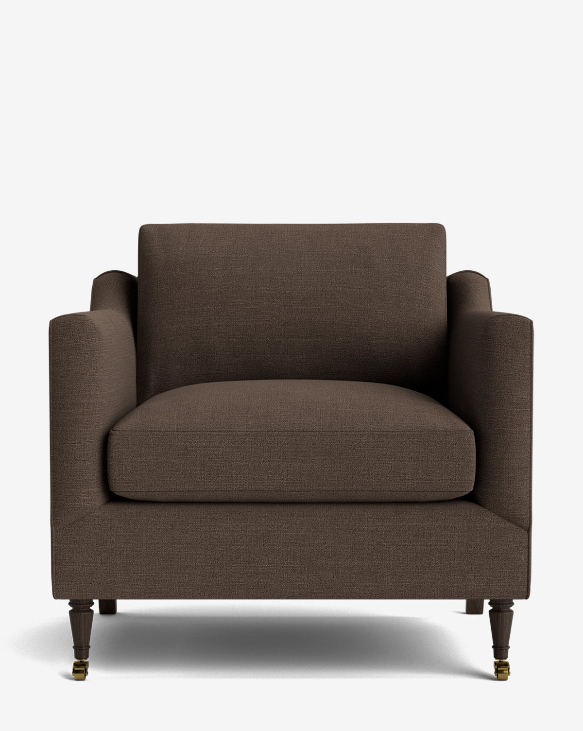 Fauteuil de salon classique capitonné avec rembourrage profond et silhouette ajustée pour le salon