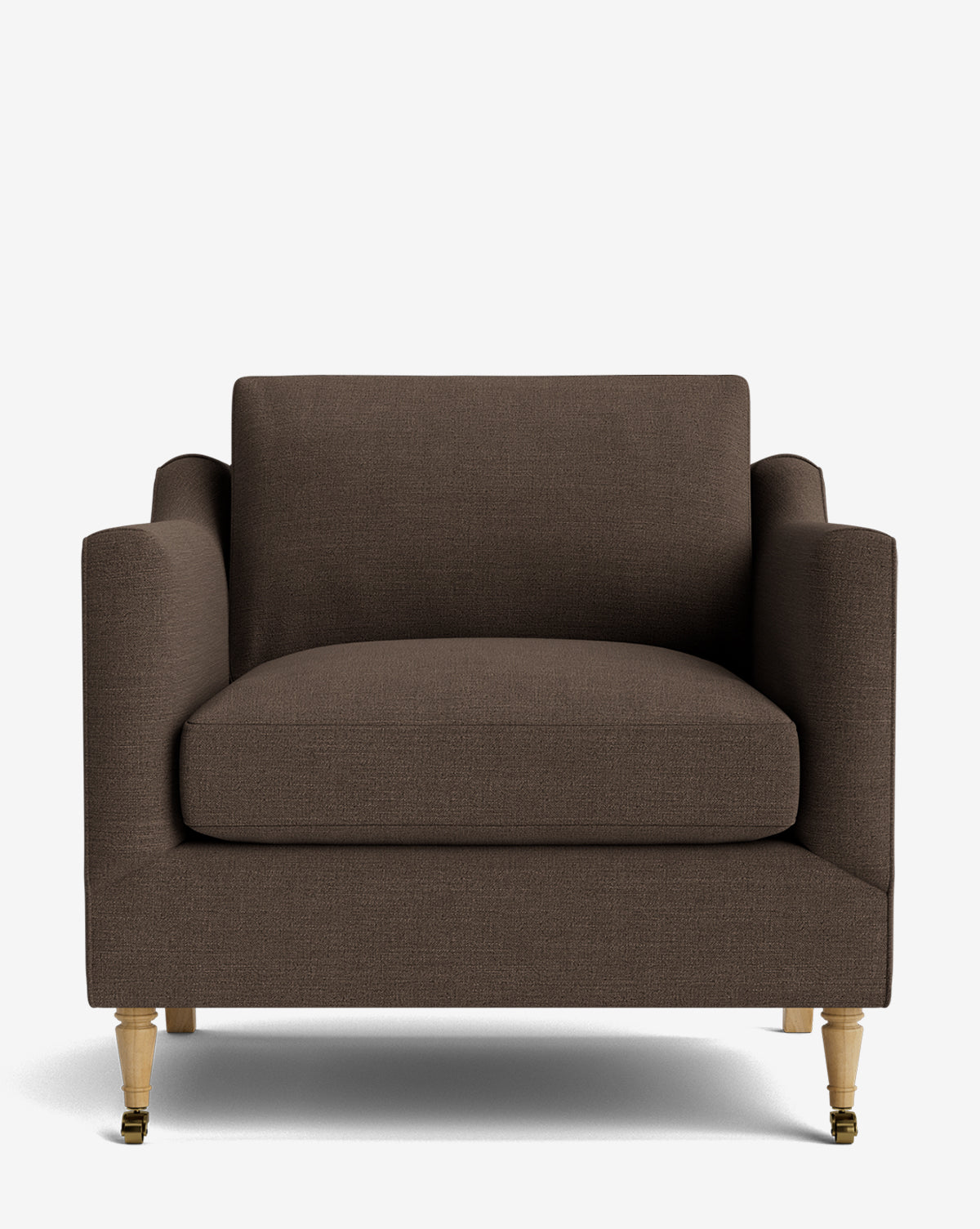 Fauteuil de salon classique capitonné avec rembourrage profond et silhouette ajustée pour le salon