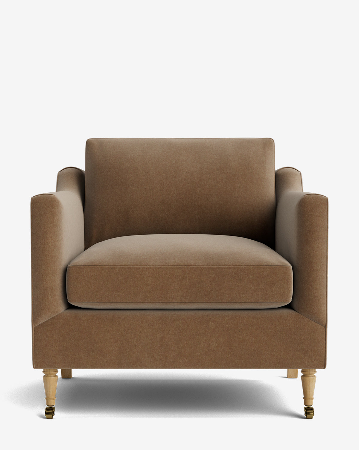 Fauteuil de salon classique capitonné avec rembourrage profond et silhouette ajustée pour le salon