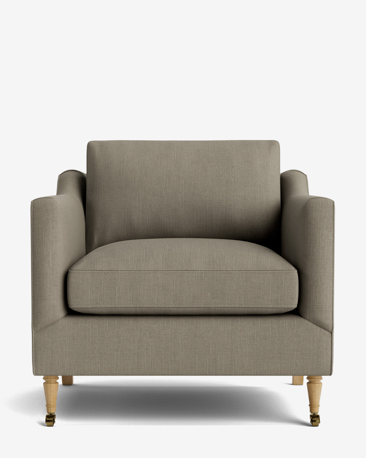 Fauteuil de salon classique capitonné avec rembourrage profond et silhouette ajustée pour le salon