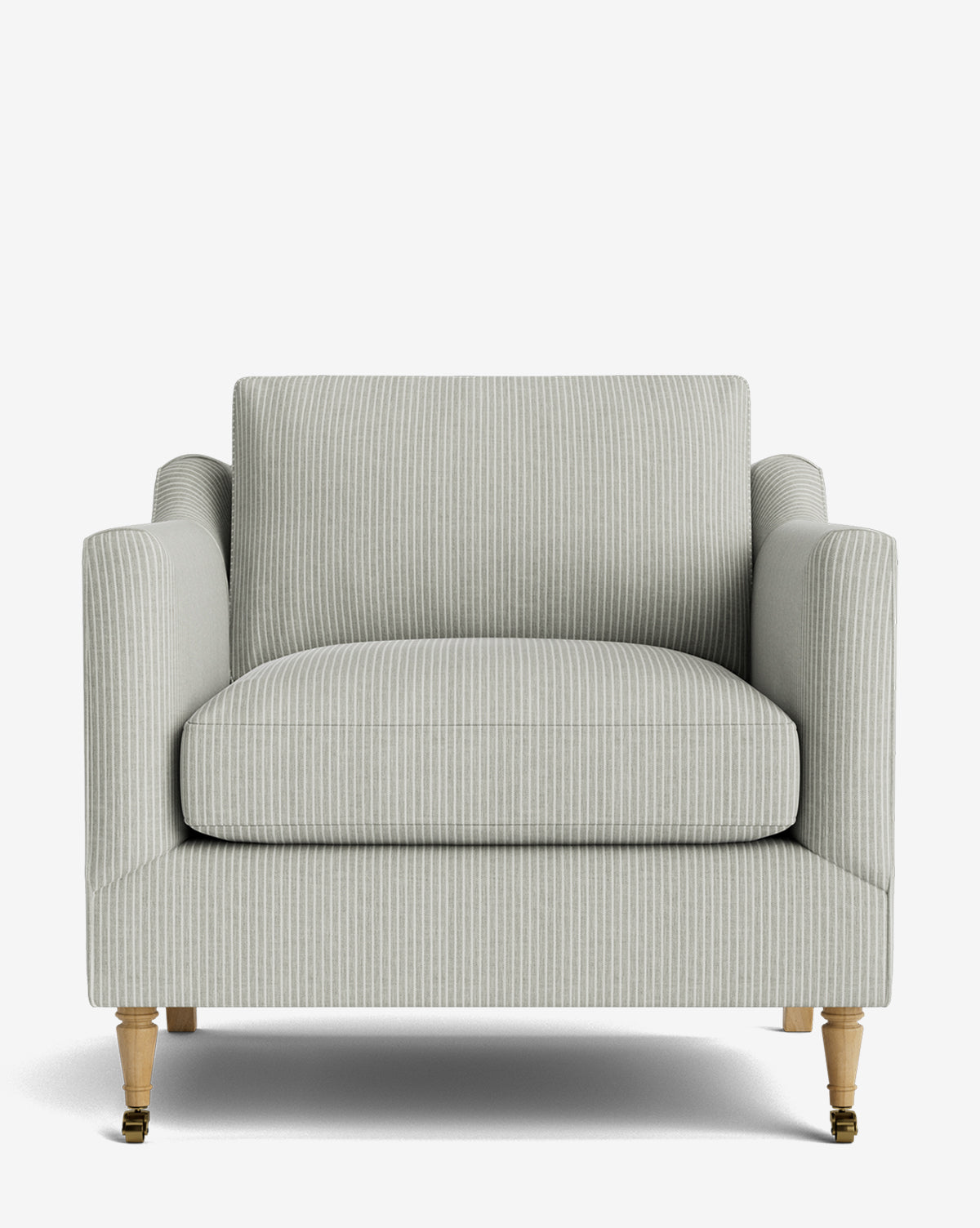 Fauteuil de salon classique capitonné avec rembourrage profond et silhouette ajustée pour le salon