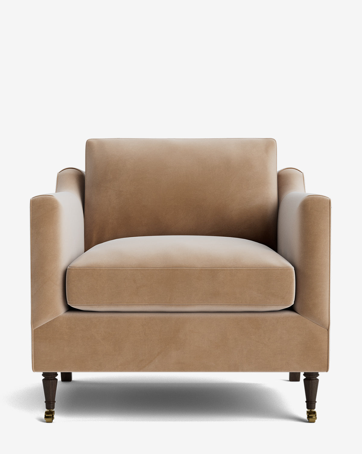 Fauteuil de salon classique capitonné avec rembourrage profond et silhouette ajustée pour le salon