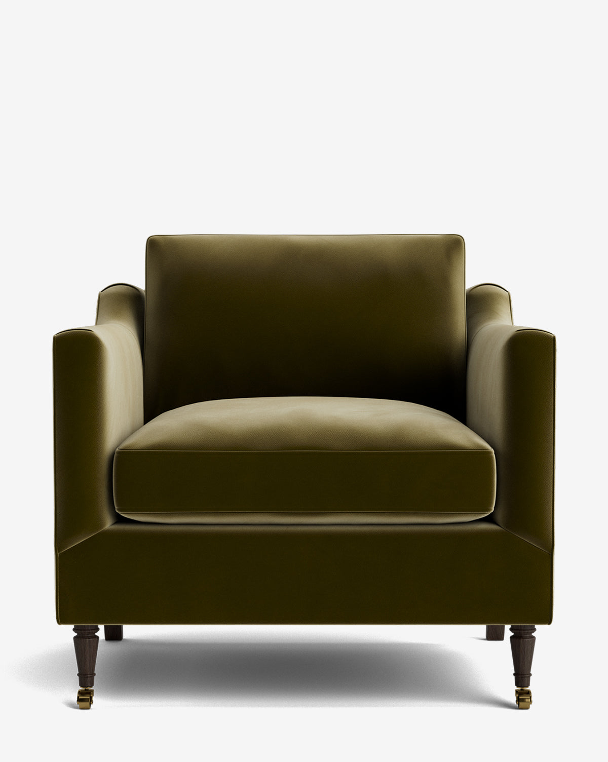 Fauteuil de salon classique capitonné avec rembourrage profond et silhouette ajustée pour le salon