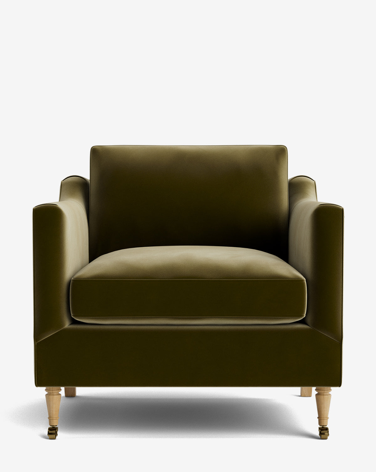 Fauteuil de salon classique capitonné avec rembourrage profond et silhouette ajustée pour le salon