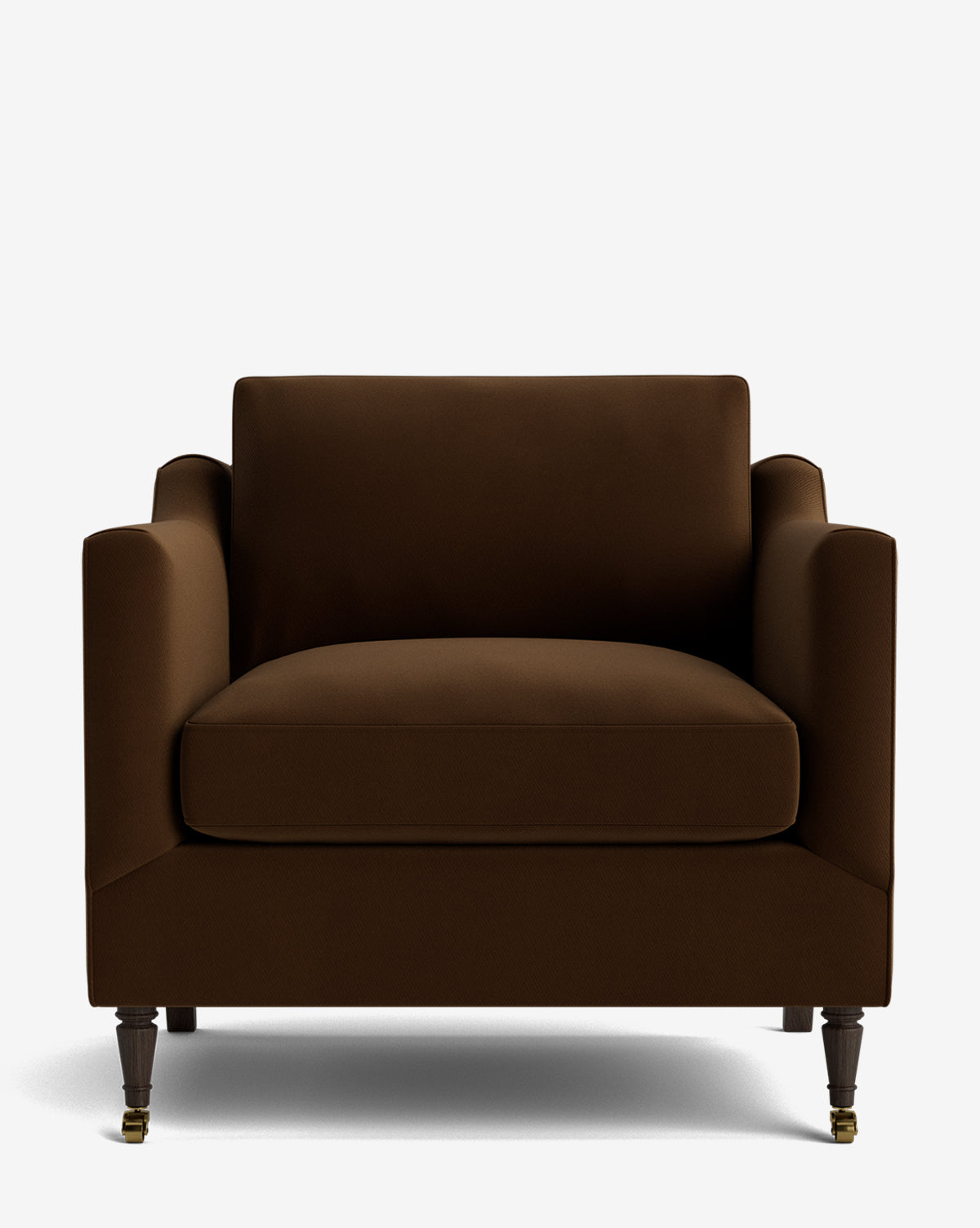 Fauteuil de salon classique capitonné avec rembourrage profond et silhouette ajustée pour le salon