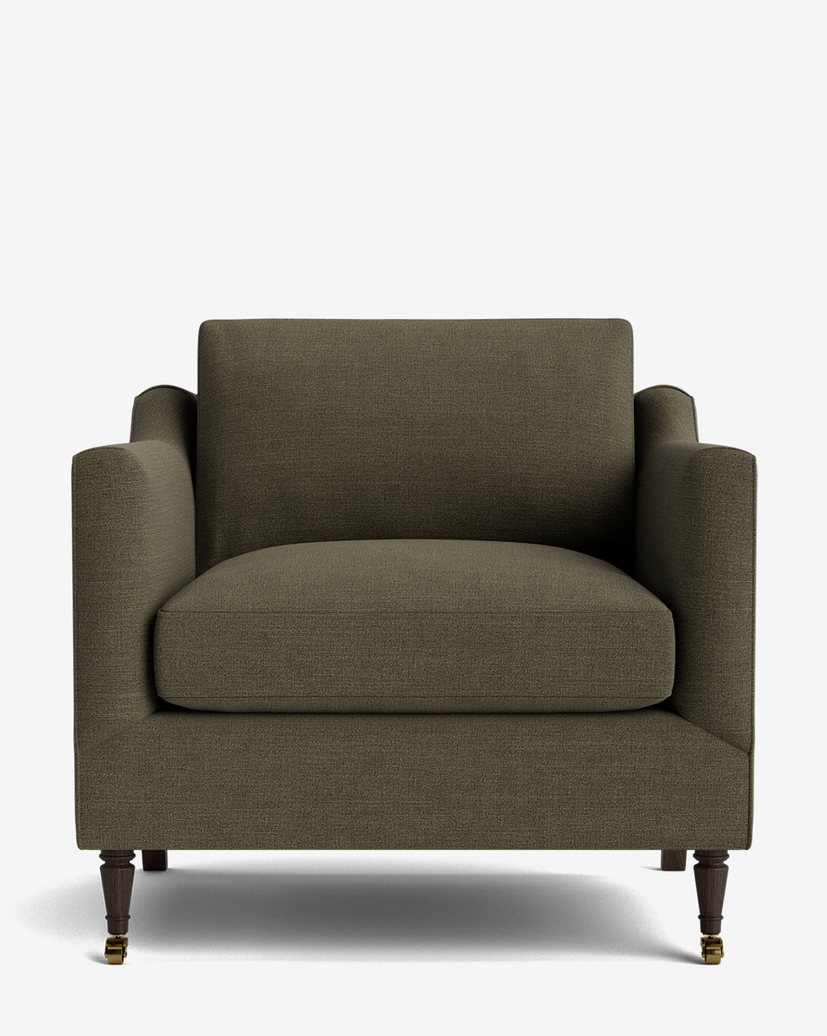 Fauteuil de salon classique capitonné avec rembourrage profond et silhouette ajustée pour le salon