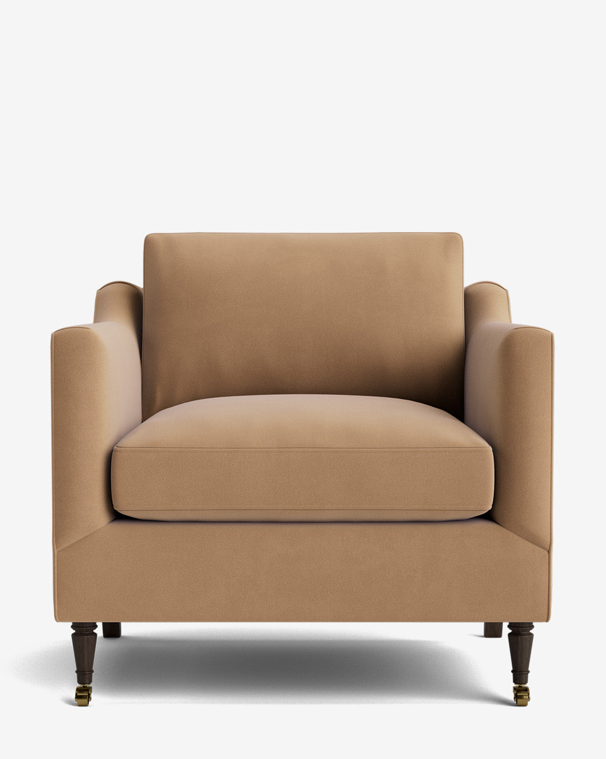 Fauteuil de salon classique capitonné avec rembourrage profond et silhouette ajustée pour le salon