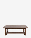 Table basse moderne en chêne massif aux lignes épurées et au design minimaliste pour salon