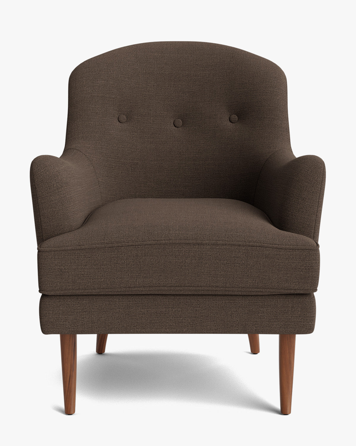 Fauteuil de salon classique capitonné avec coussin d'assise en duvet pour salon