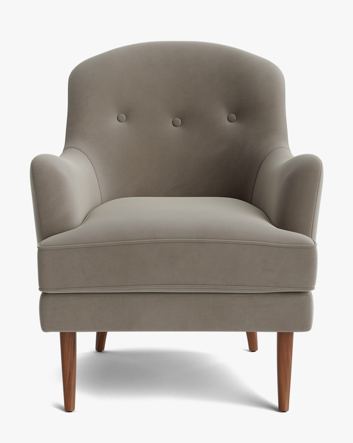Fauteuil de salon classique capitonné avec coussin d'assise en duvet pour salon
