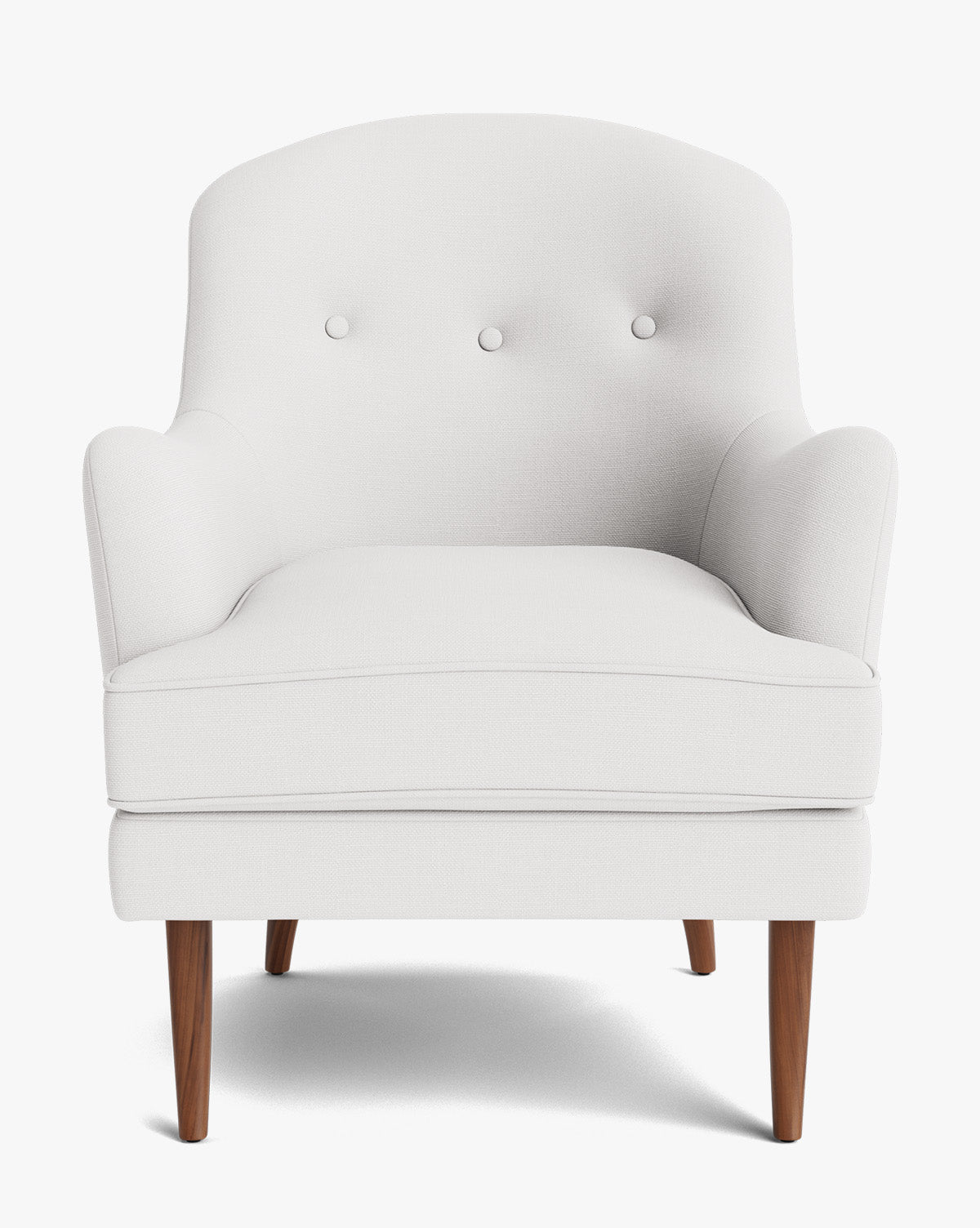 Fauteuil de salon classique capitonné avec coussin d'assise en duvet pour salon