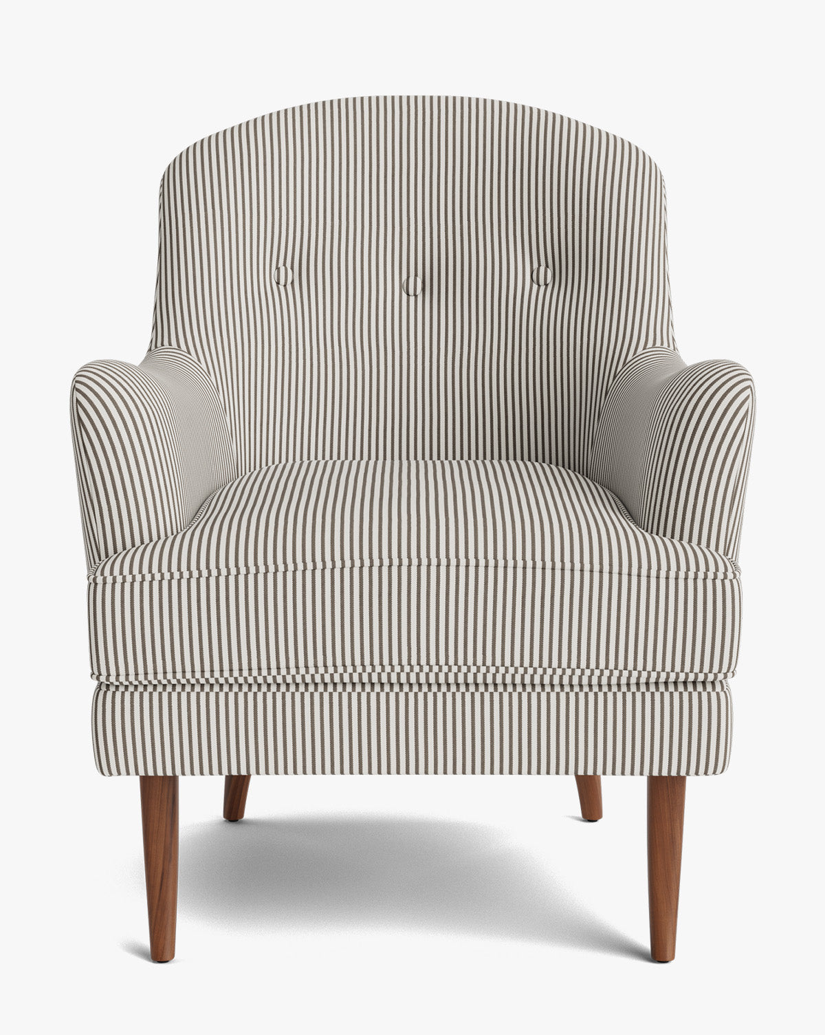Fauteuil de salon classique capitonné avec coussin d'assise en duvet pour salon