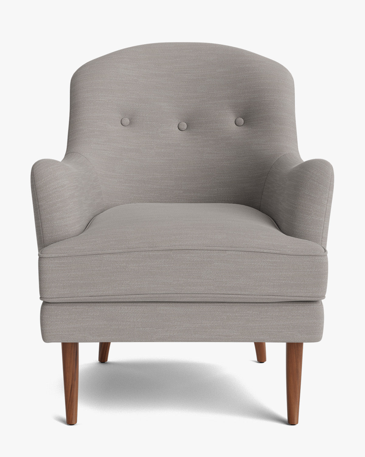 Fauteuil de salon classique capitonné avec coussin d'assise en duvet pour salon