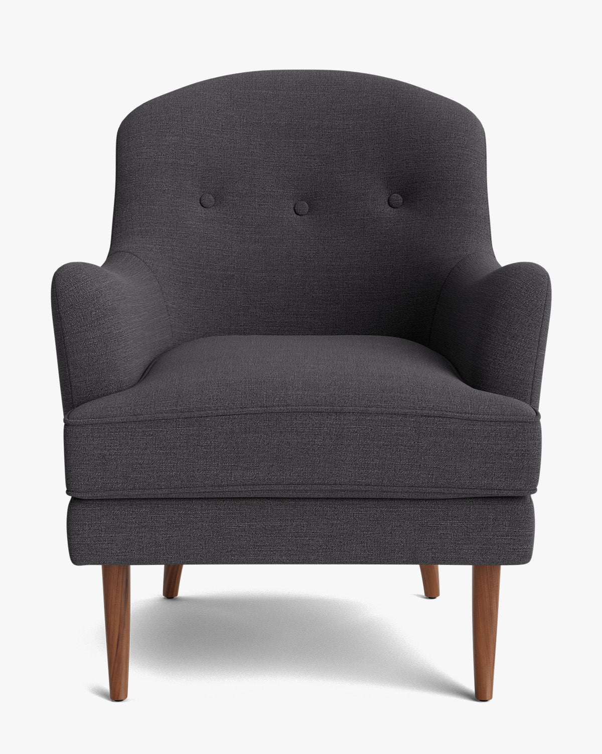 Fauteuil de salon classique capitonné avec coussin d'assise en duvet pour salon