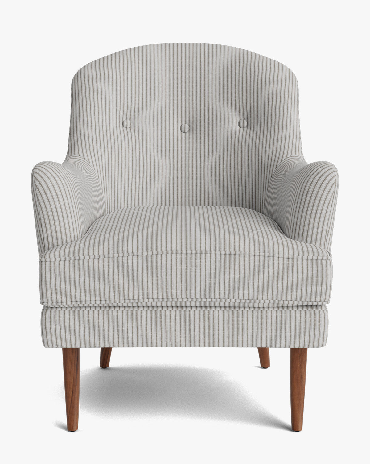 Fauteuil de salon classique capitonné avec coussin d'assise en duvet pour salon