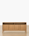 Buffet scandinave en bois au design minimaliste pour salon