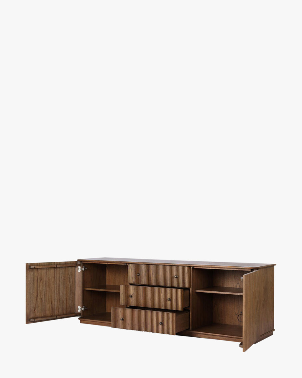 Console moderne en bois au design épuré pour le salon