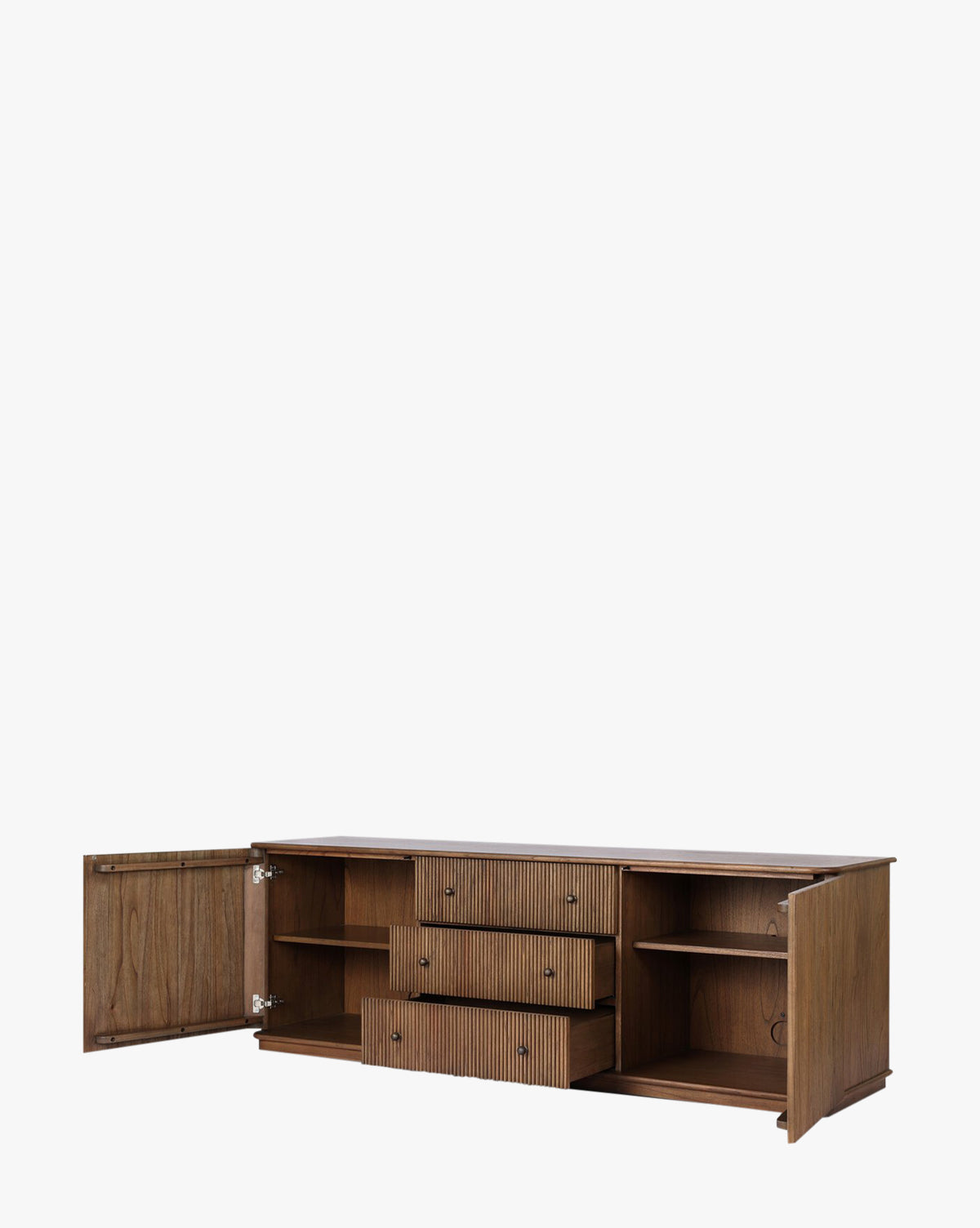 Console moderne en bois au design épuré pour le salon