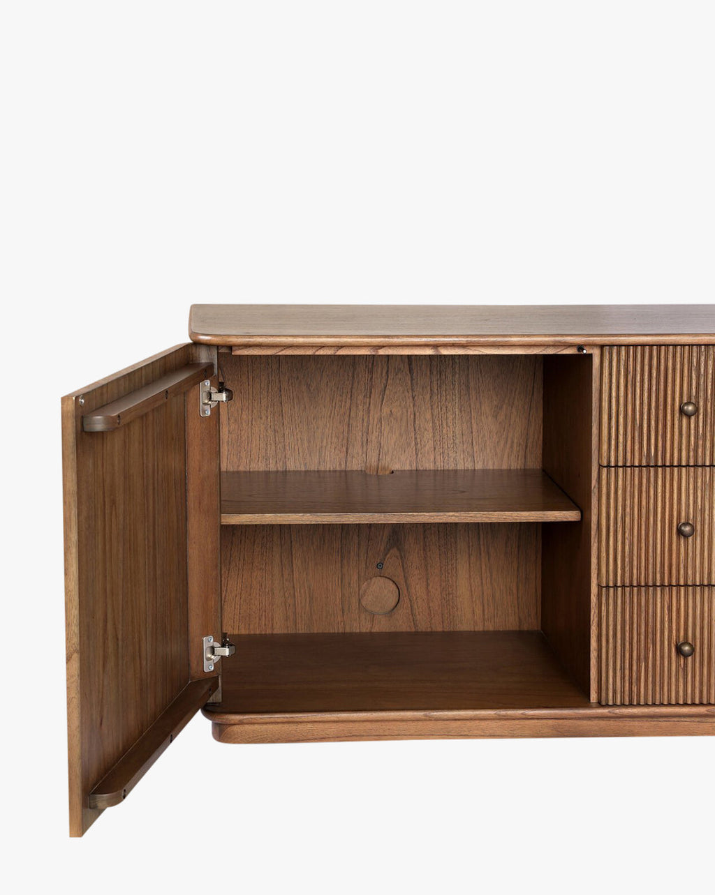 Console moderne en bois au design épuré pour le salon