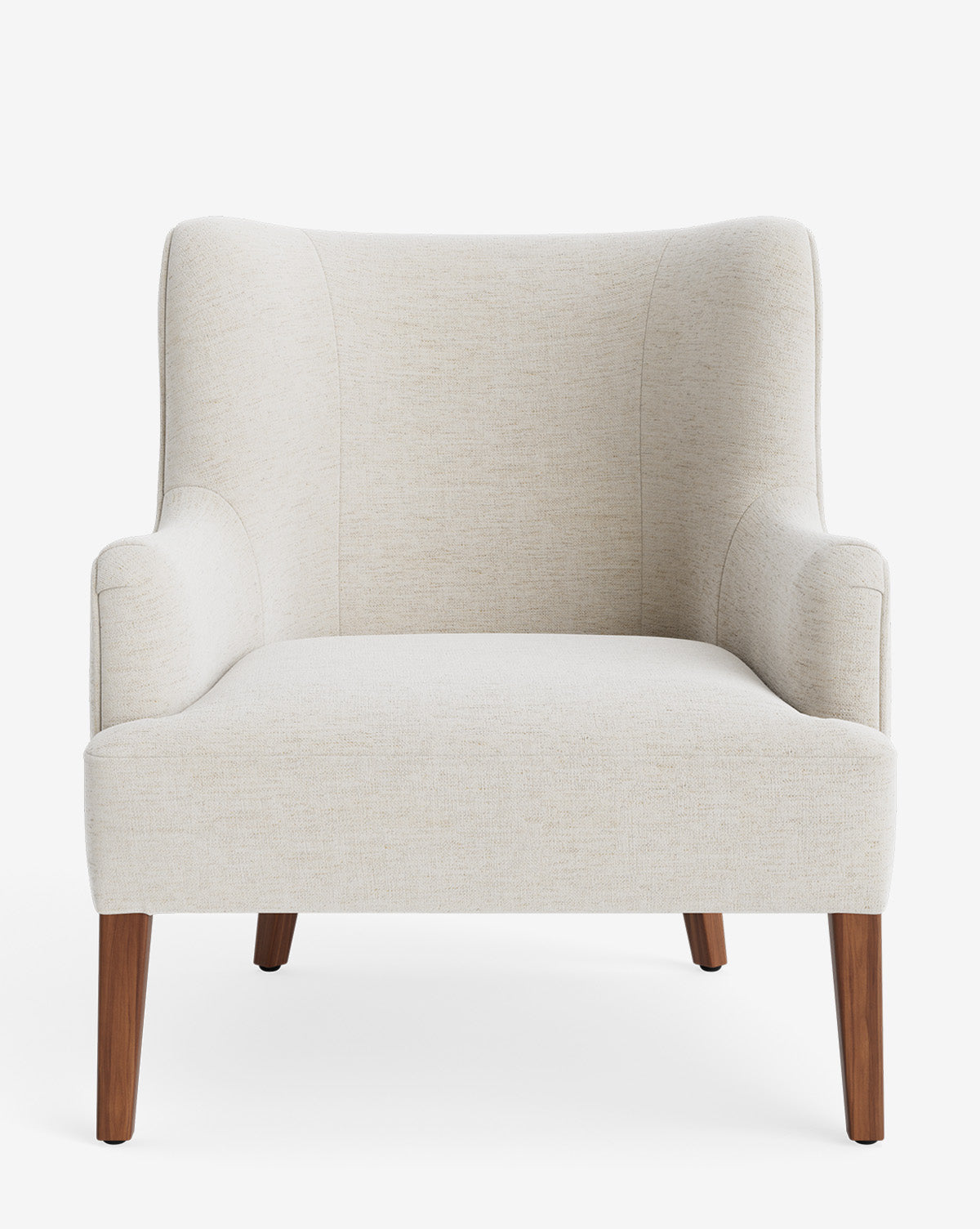 Fauteuil de salon classique sur mesure avec dossier bas et assise profonde pour salon