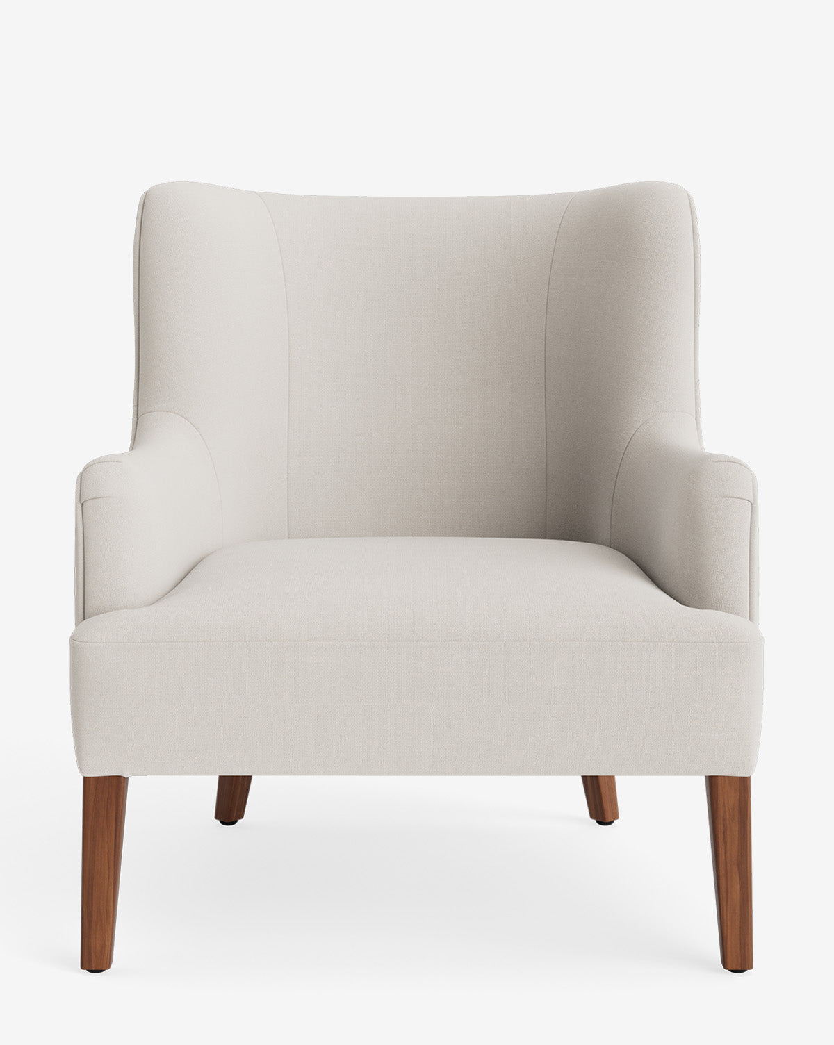 Fauteuil de salon classique sur mesure avec dossier bas et assise profonde pour salon